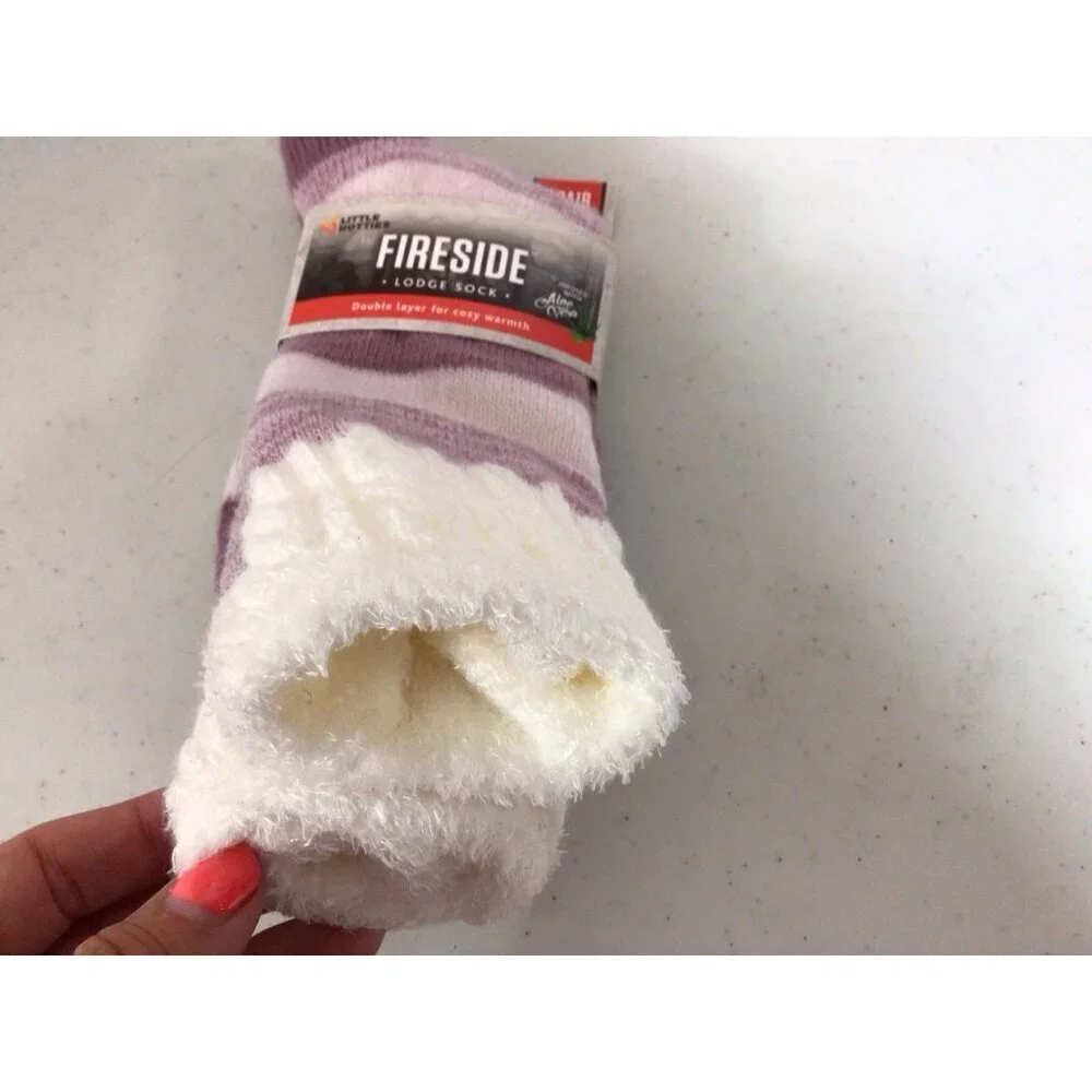 Fireside Little Hotties Cozy Lodge Socks Fleece Lined Womens 5-10 New